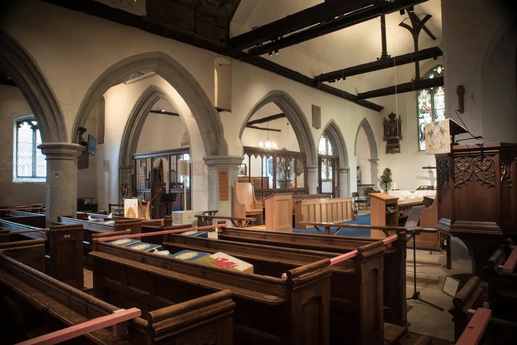 The interior of St Margaret’s Church, which welcomes local school visits