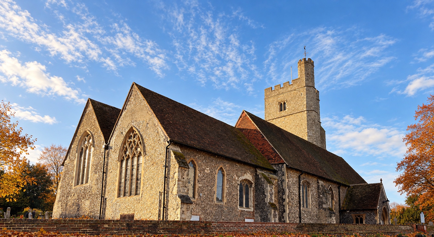 Artistic view of St Margaret’s Church in Rainham
