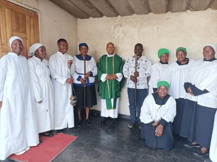 Clergy and congregation at St Philip’s Tafara